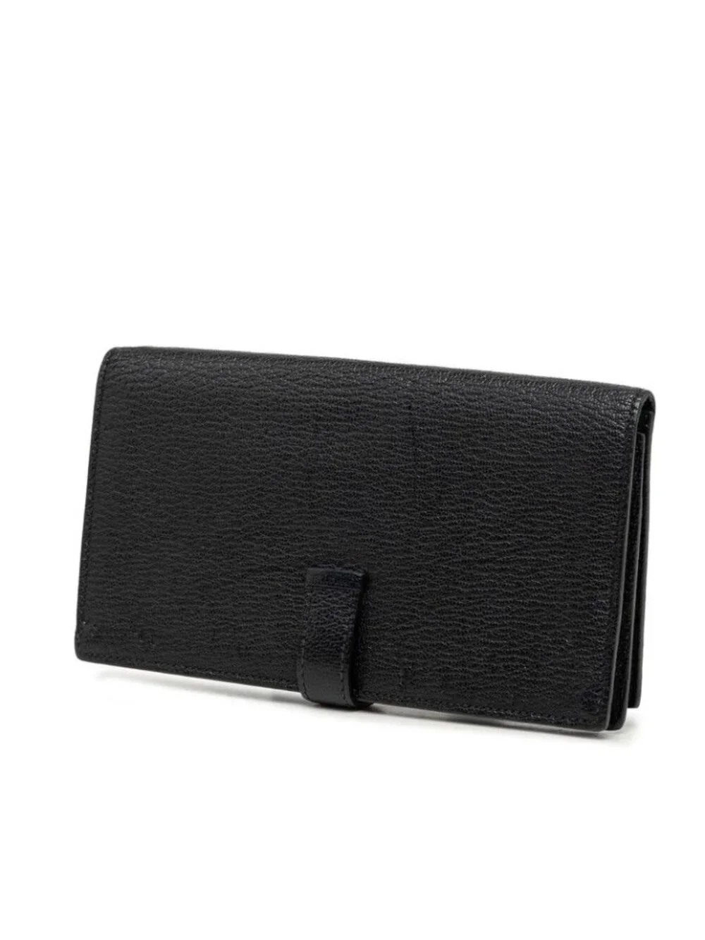 Hermes Bearn Souffle Wallet Noir Silver Chevre